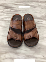 Leefox Men’s Casual Toe-Ring Leather Sandals