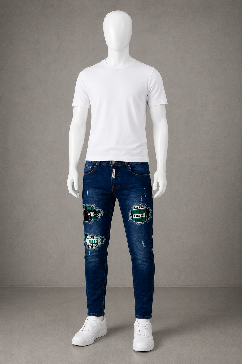 DNM Skinny Fit Jeans pants.(FFFF)