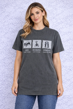 QU Style Graphic T-Shirt – Leo Scorpio Gemini