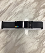 Men’s Ratchet Leather Belt – Automatic Buckle