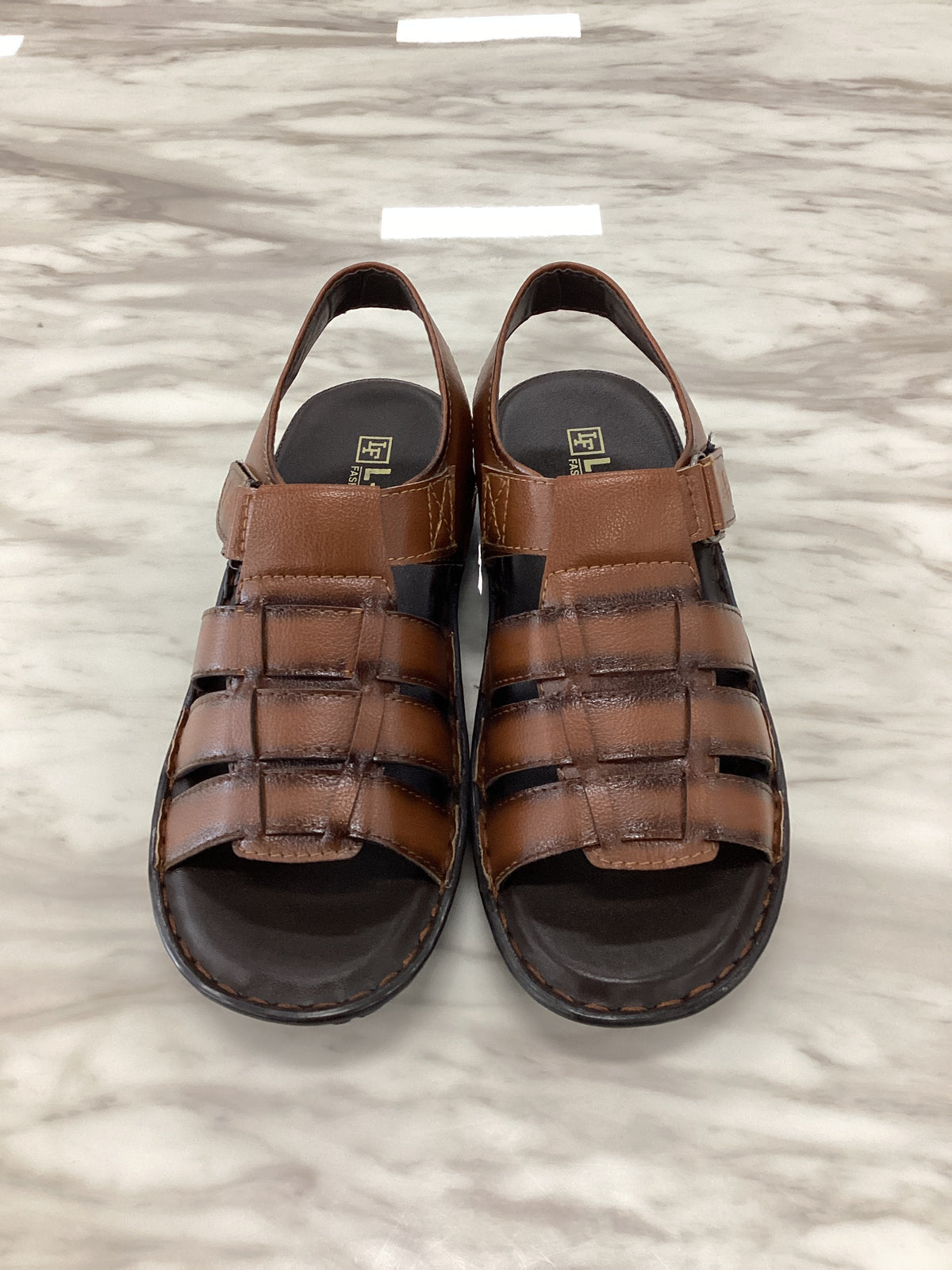 L-FOX Men’s Casual Leather Sandals