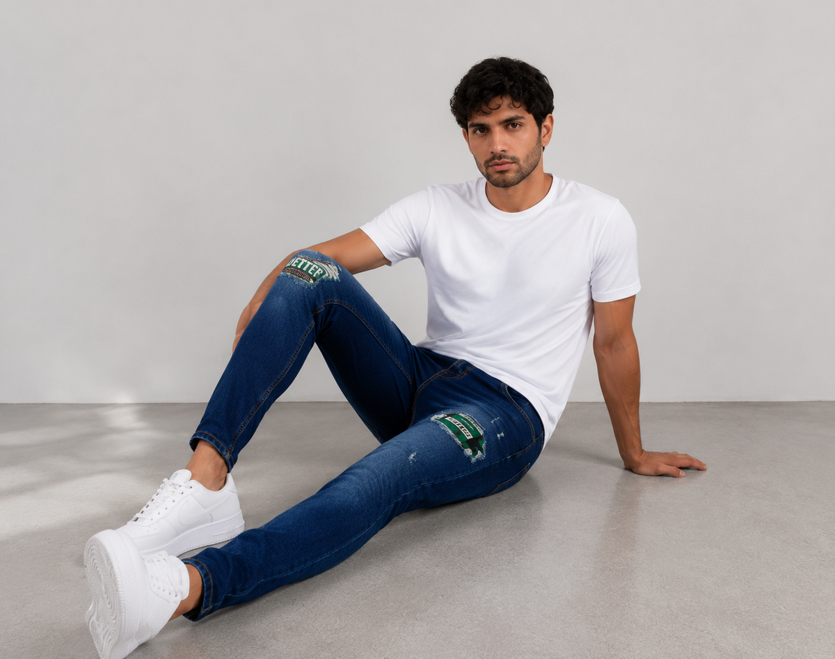 DNM Skinny Fit Jeans pants.(FFFF)
