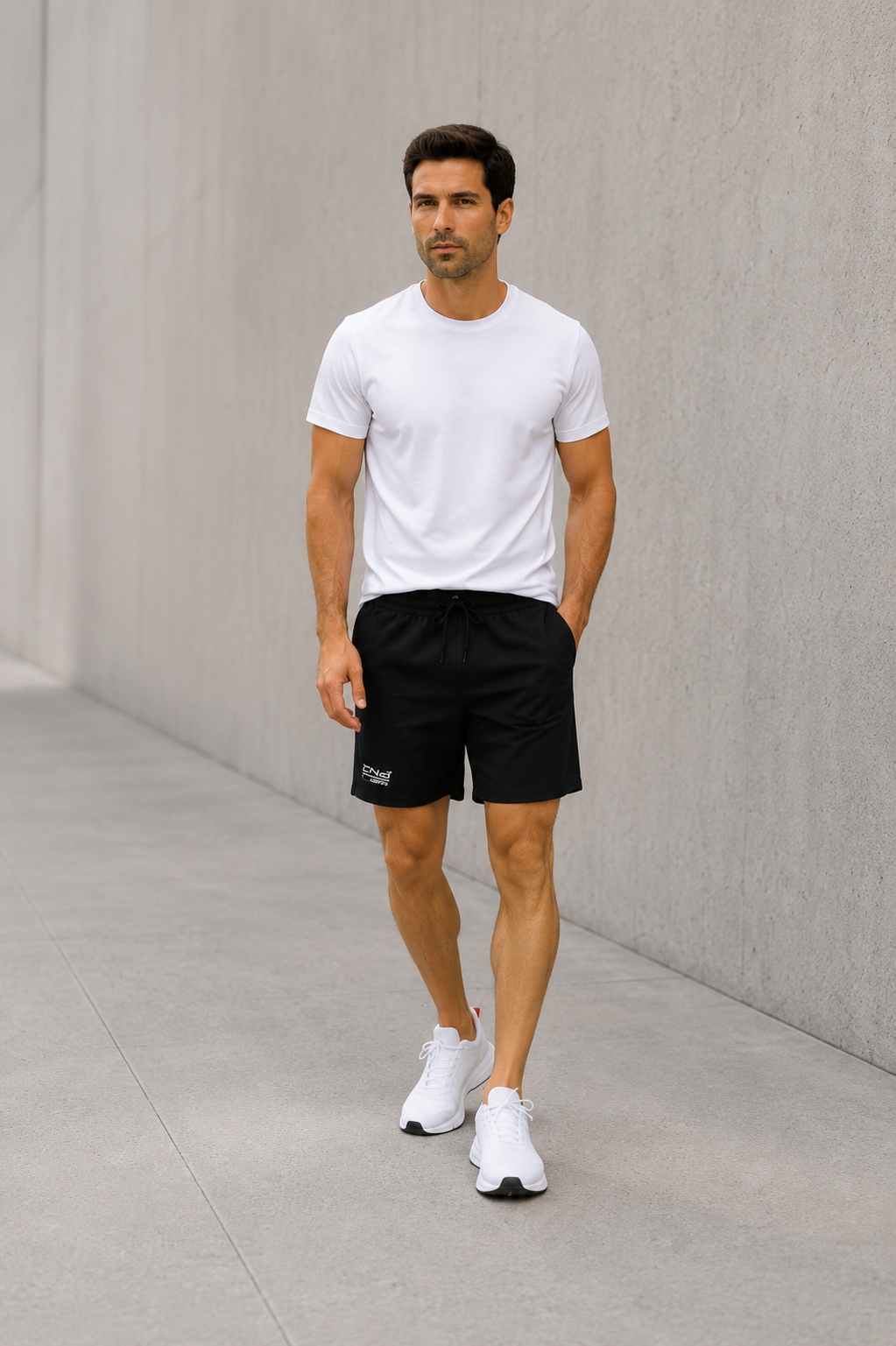 Men’s Denim Drawstring Shorts.(FFFF)