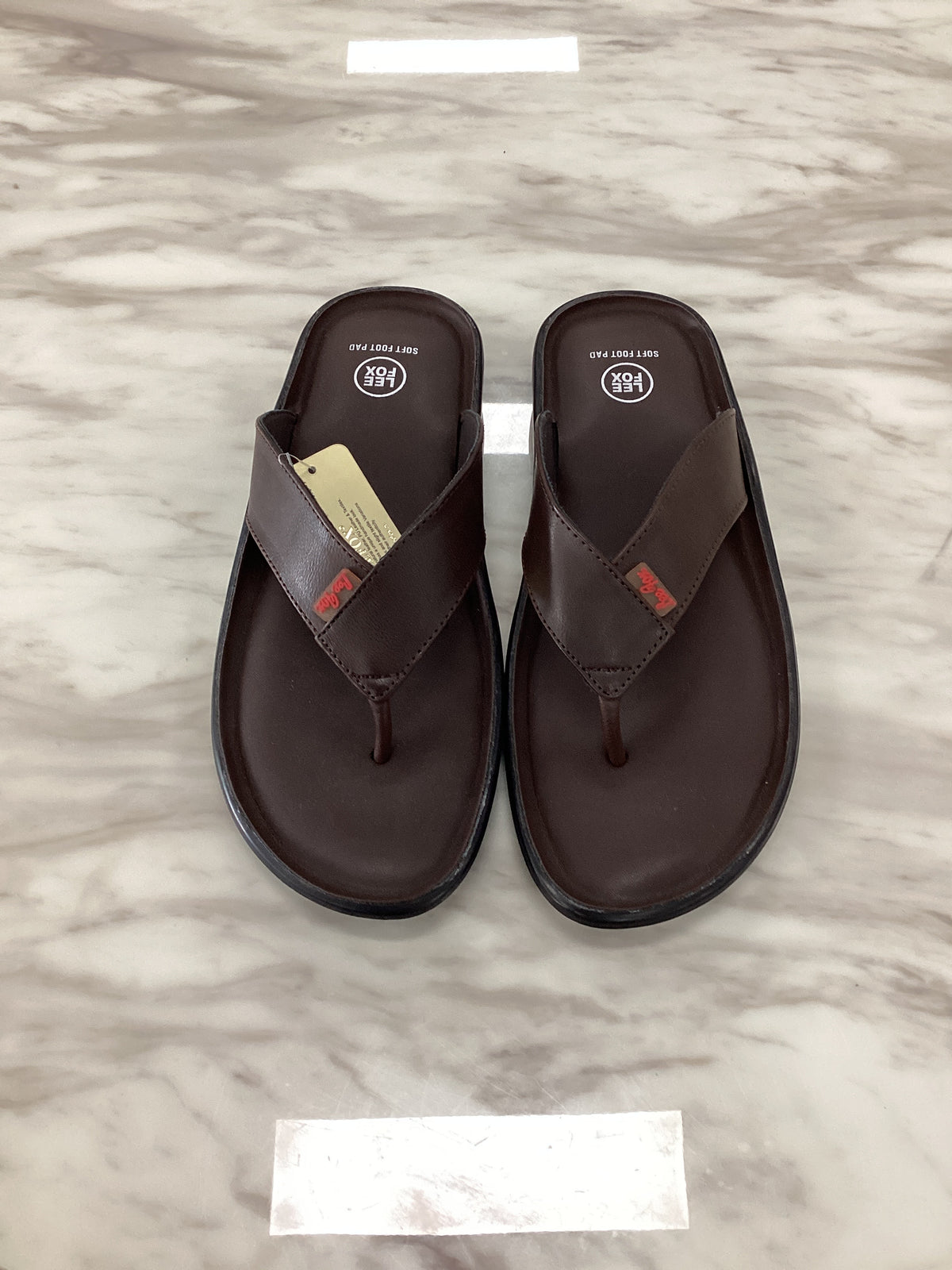 Leefox Men’s Casual Leather Sandals