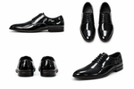 Men’s Black Patent Leather Oxford Shoes – Formal & Wedding Style