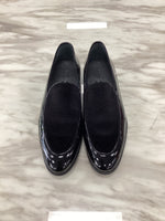 Marco Divaio Men’s Patent Leather Velvet Loafers