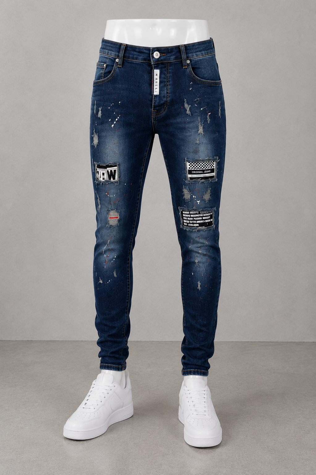 DNM Skinny Fit Jeans Pants.(FFFF)
