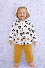 Indigo Girls’ 3-Piece Outfit Set – Long Sleeve Top, Hoodie & Joggers