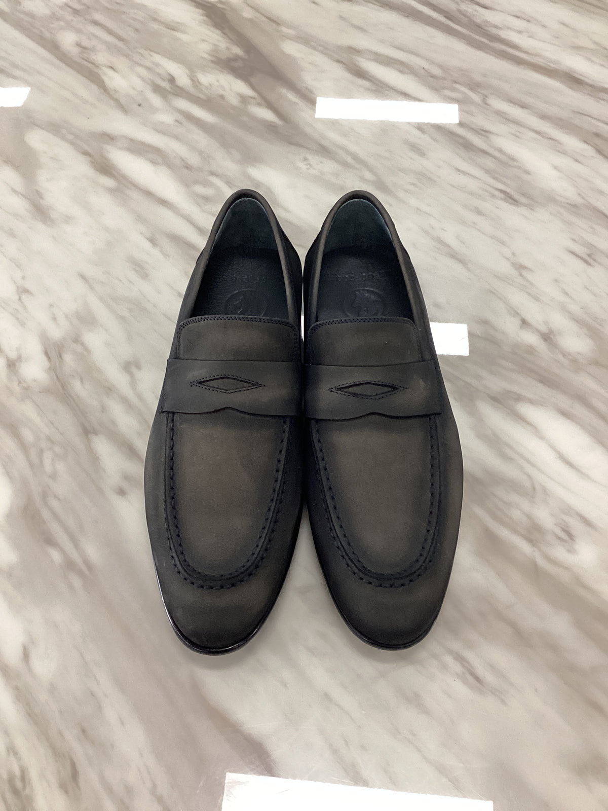Men’s Nubuck Leather Penny Loafers