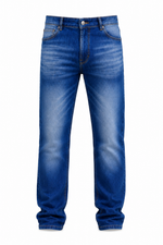 Men’s Blue Wash Straight Leg Jeans.(FFFF)