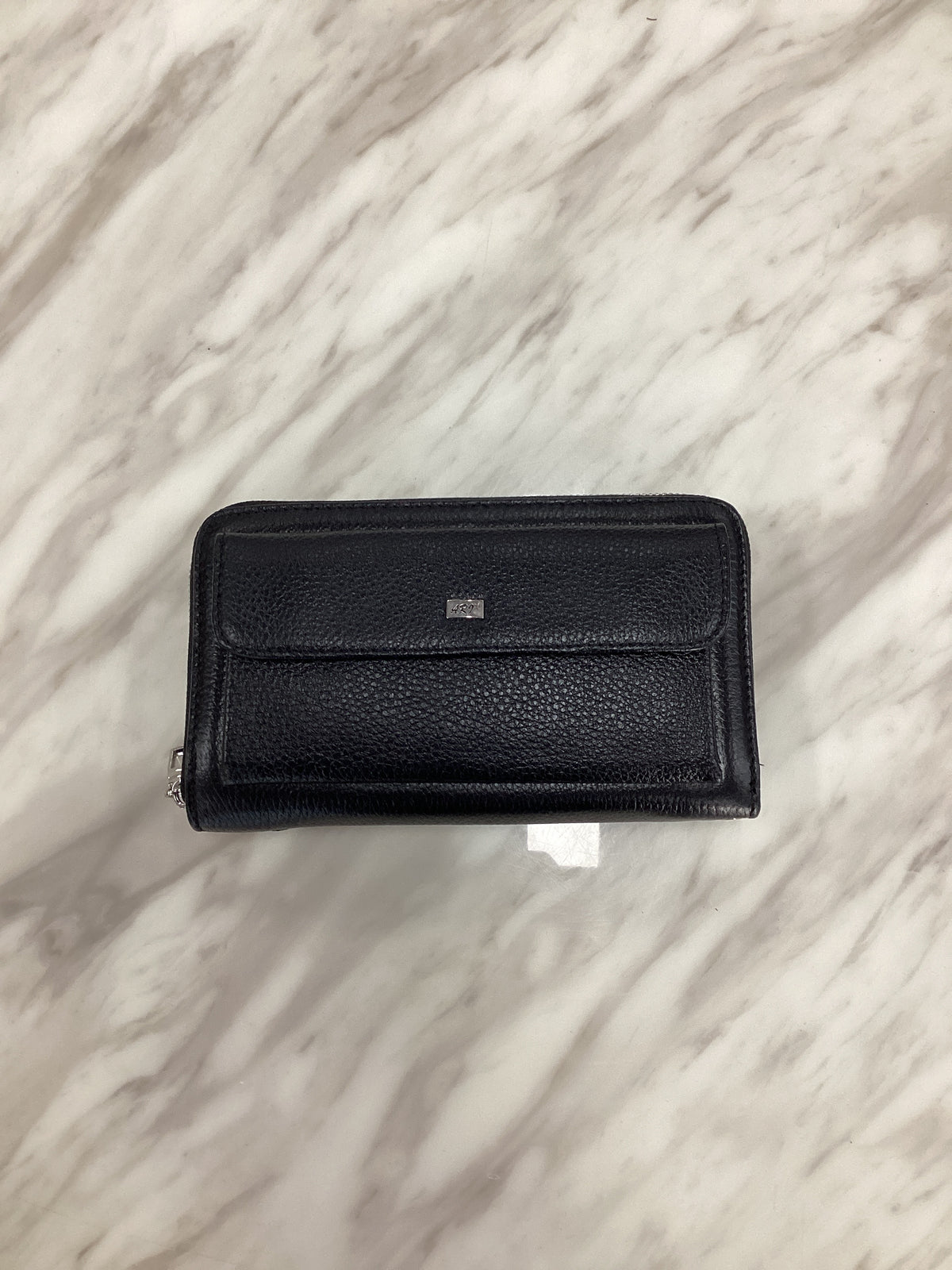 Genuine Leather Long Wallet – Black