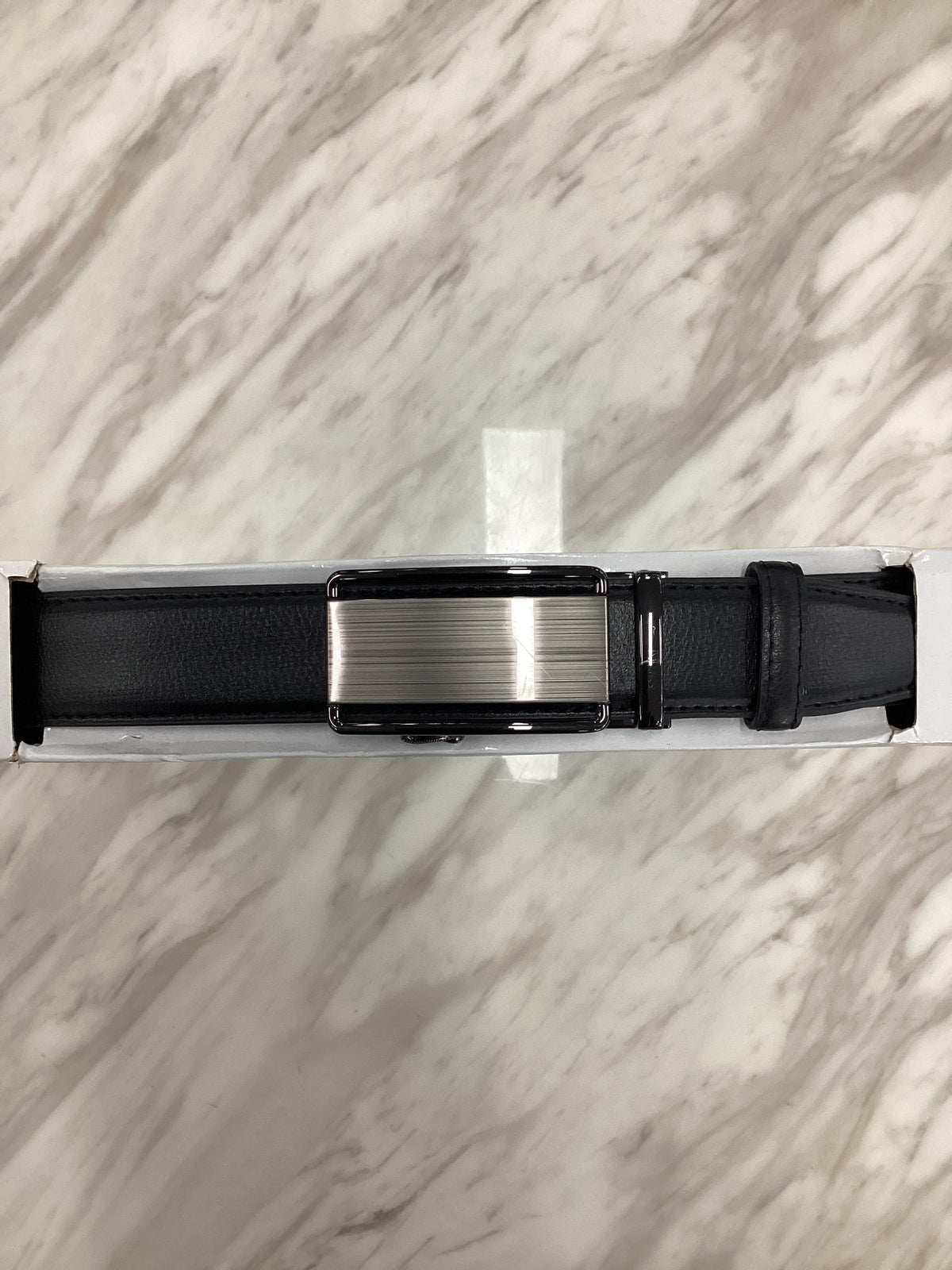 Men’s Ratchet Leather Belt – Automatic Buckle