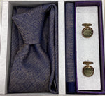 Pierre Cavelli Men’s Paisley Tie, Pocket Square & Cufflinks Gift Set