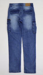 Men’s Blue Cargo Denim Jeans