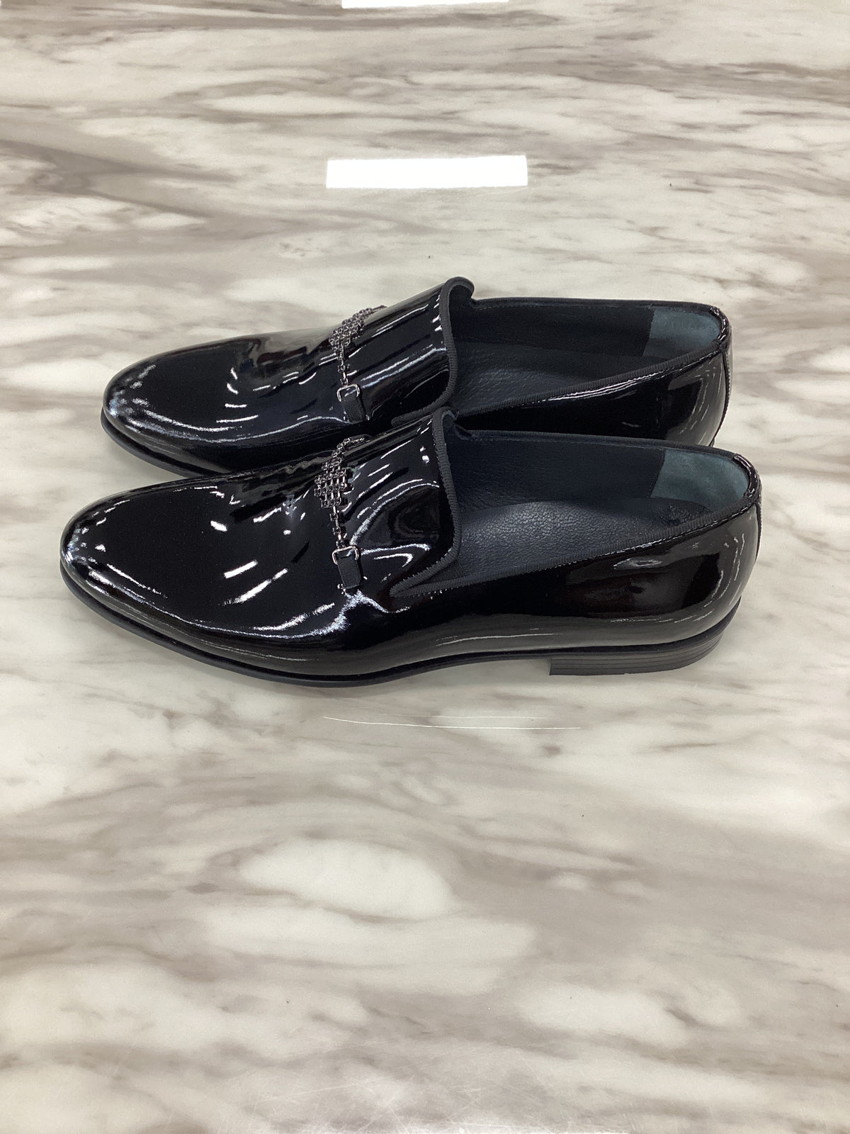 Marco Divaio Men’s Patent Leather Bit Loafers.(FFF)