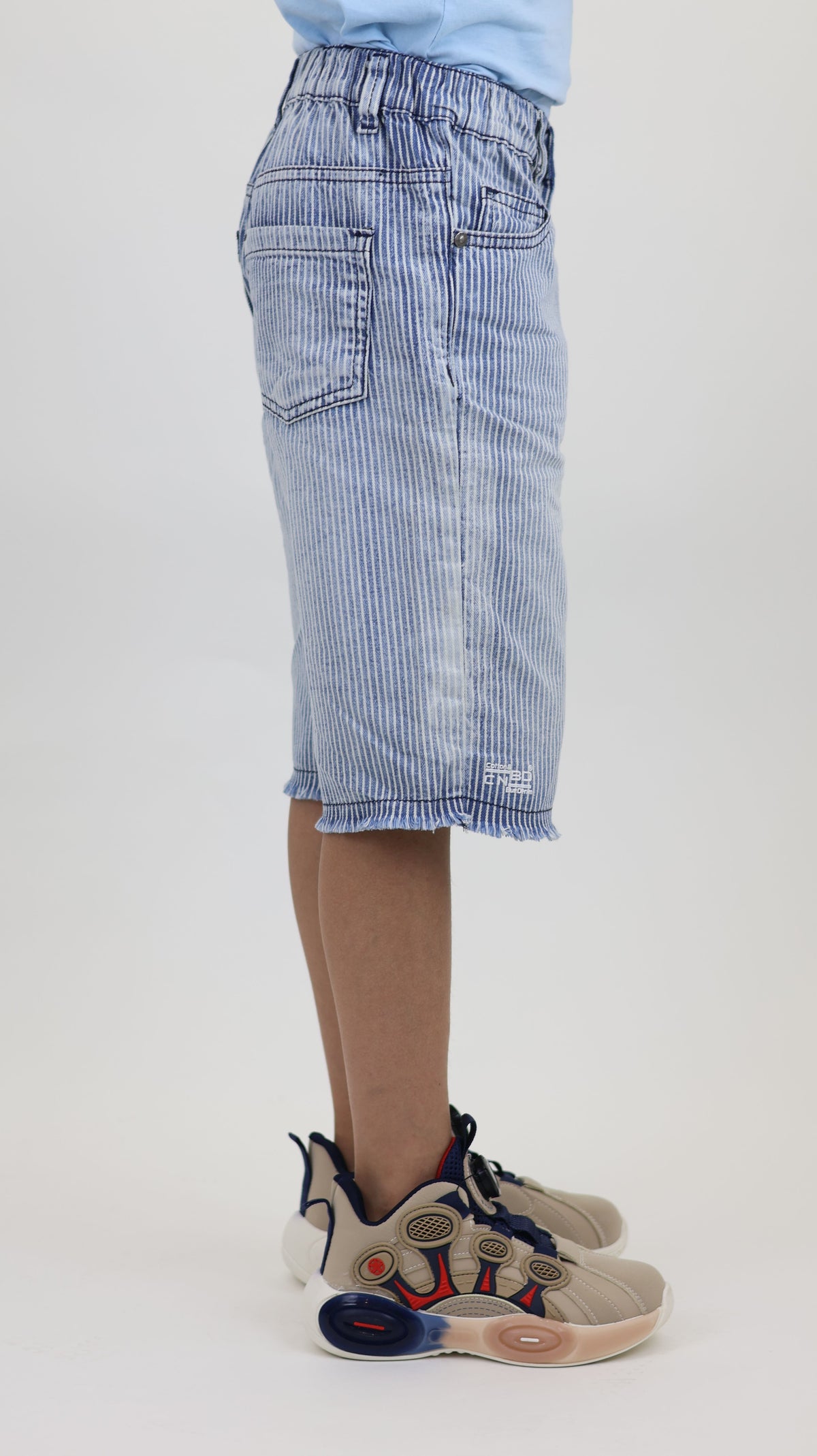 Stripe Denim Short 100 Cotton