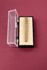 Luxury Gold Mesh Tie Clip – Textured Design
