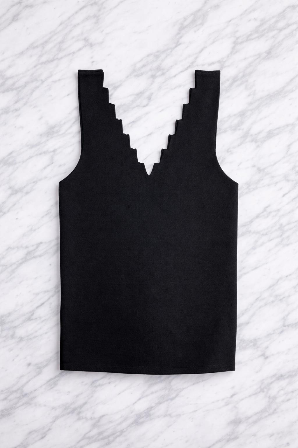 Women’s Ribbed Knit V-Neck Crop Top