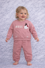 Indigo Girls Sweatshirt & Pants Set – Hello Design | Soft & Cozy Outfit