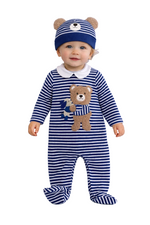 Indigo Baby Boy 2-Piece Sleepsuit Set – Romper & Hat