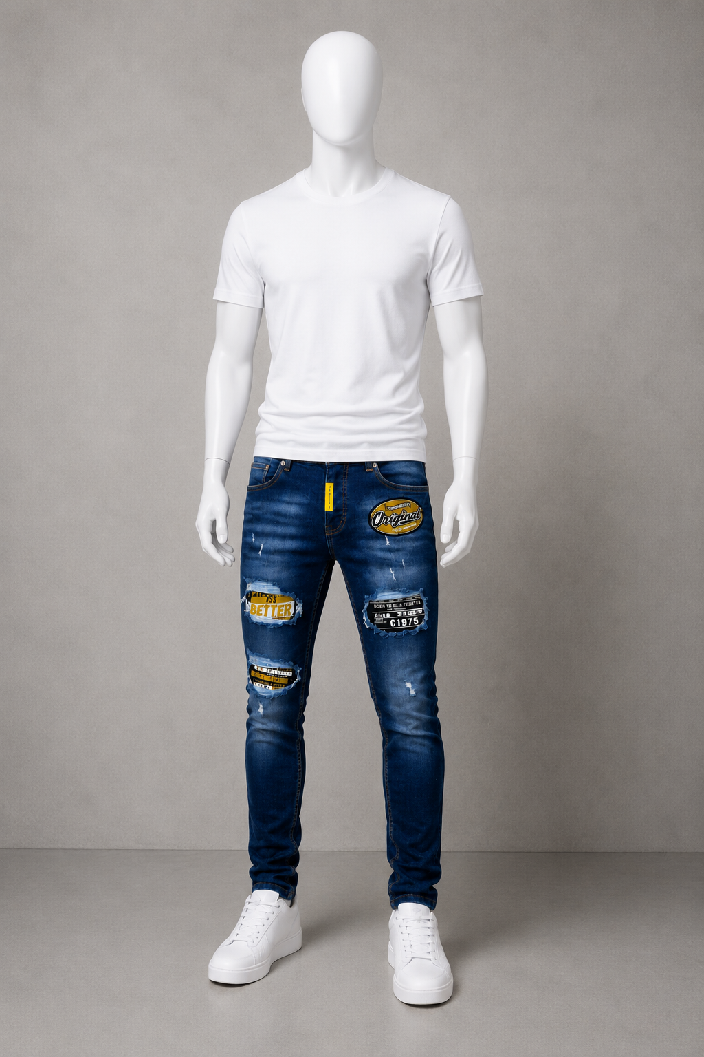 DNM Skinny Fit Jeans Pants.(FFFF)