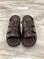 Leefox Men’s Casual Leather Sandals