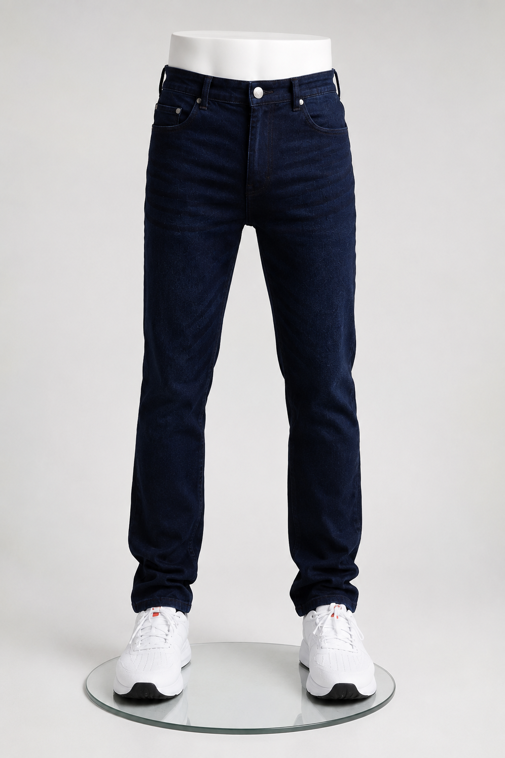 Men’s Dark Indigo Stretch Denim Jeans.(FFFF)