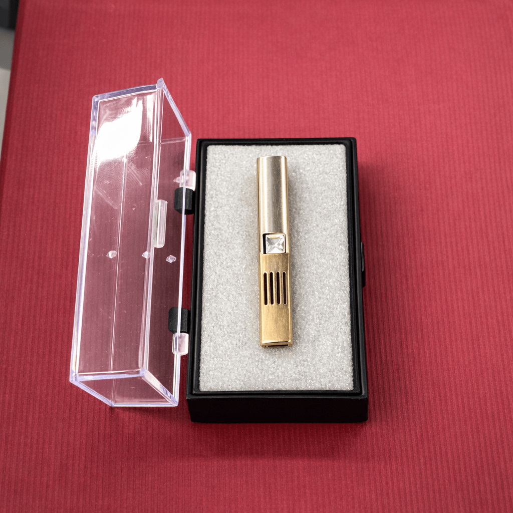 Modern Tie Clip with Square Stone – Minimal Design
