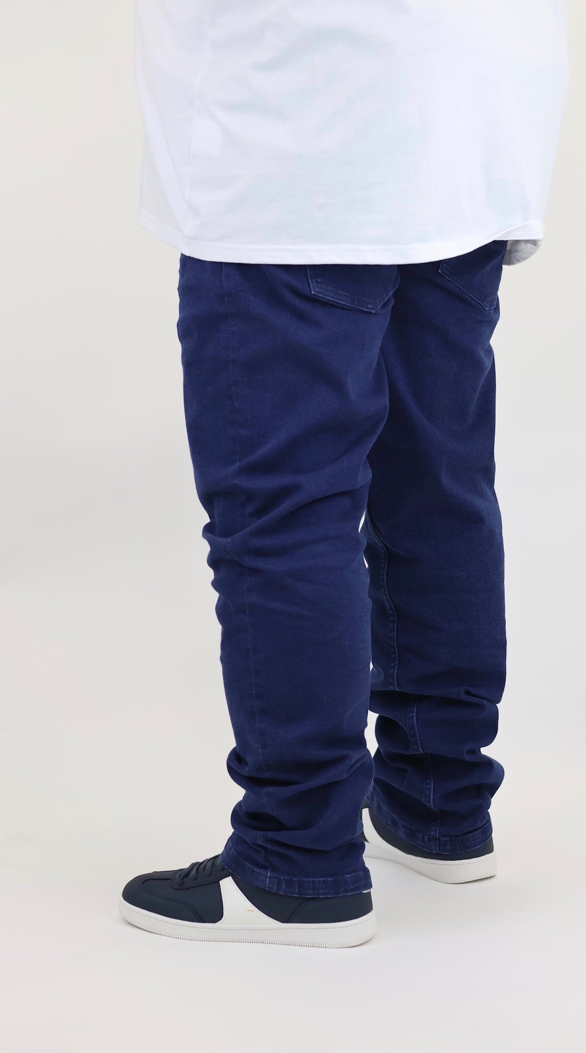 Men’s Fashion Denim Jeans – Indigo Dark Blue Mid Wash