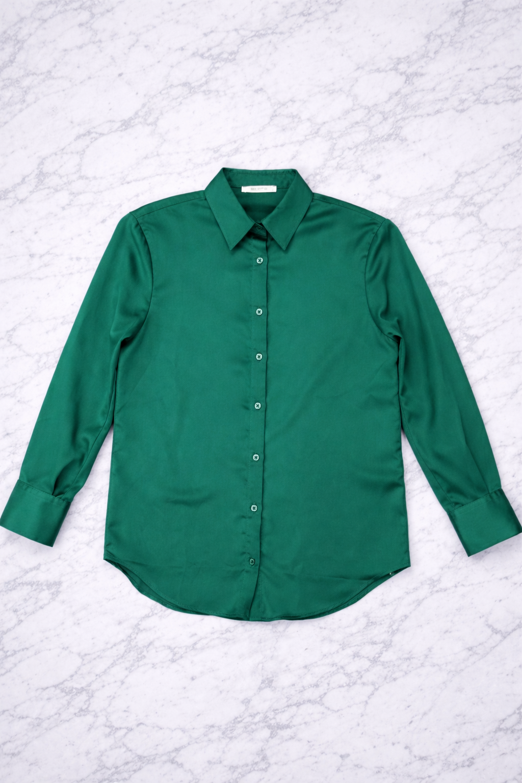 QU Style Women’s Long Sleeve Button-Up Blouse – Classic Fit