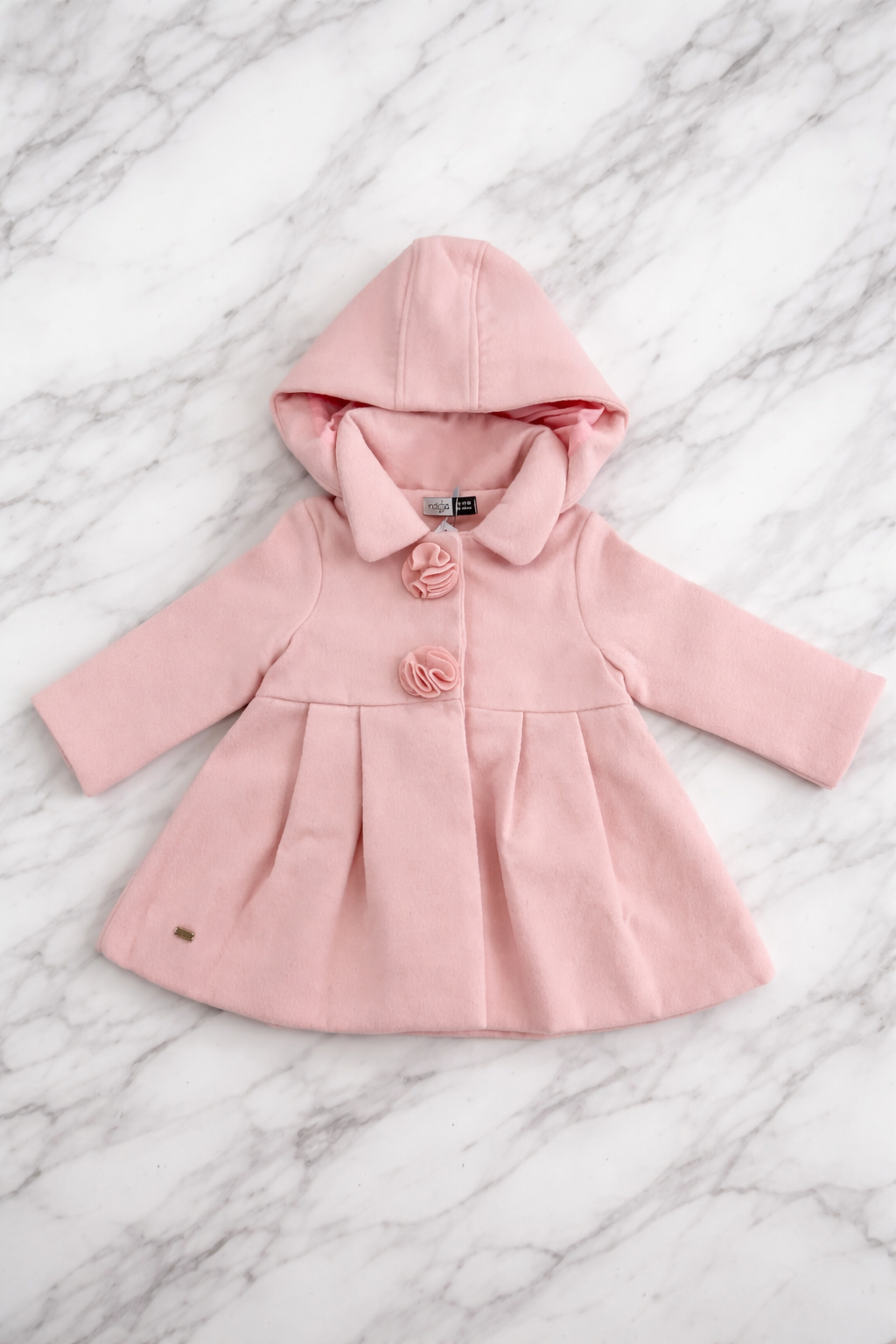 Indigo Girls’ Elegant Hooded Coat – Winter Wear