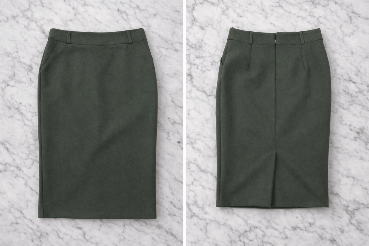 Classic High-Waisted Pencil Skirt – Elegant Office Style