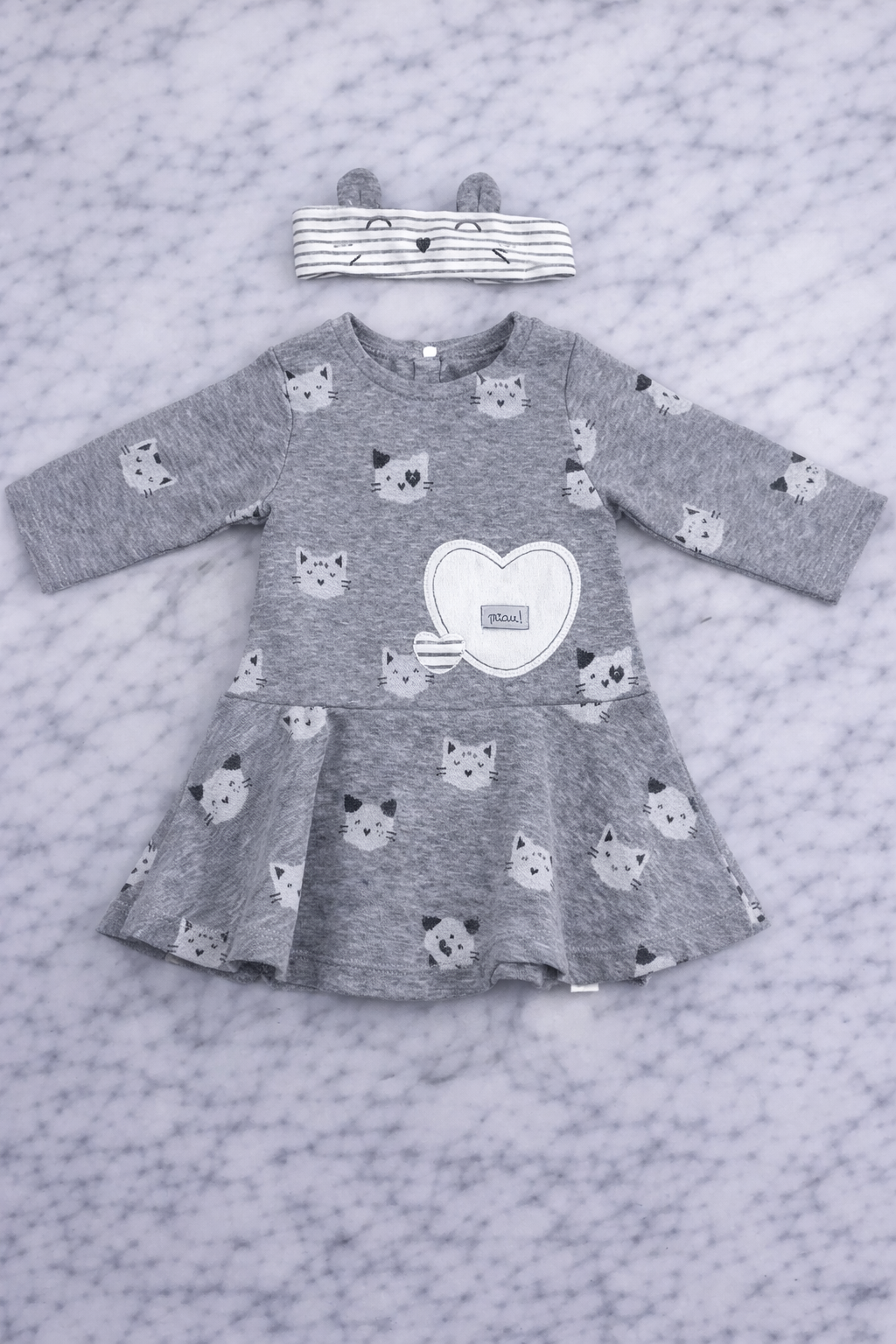 Indigo Girls Kitty Dress & Headband Set