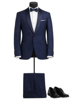 Boys Formal Patterned fabric Suit Set – Jacket, Pants, Vest and Bow tie.