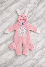 Baby Bunny Hooded Fleece Sleepsuit