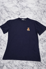 QU Style Women’s Embroidered Teddy Bear T-Shirt – Navy