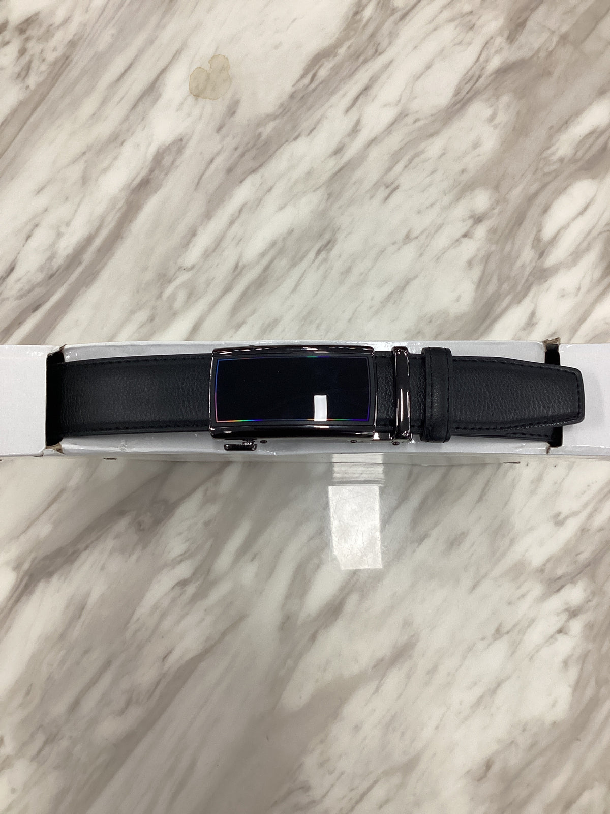 Men’s Ratchet Leather Belt – Automatic Buckle