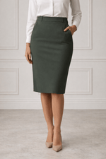 Classic High-Waisted Pencil Skirt – Elegant Office Style