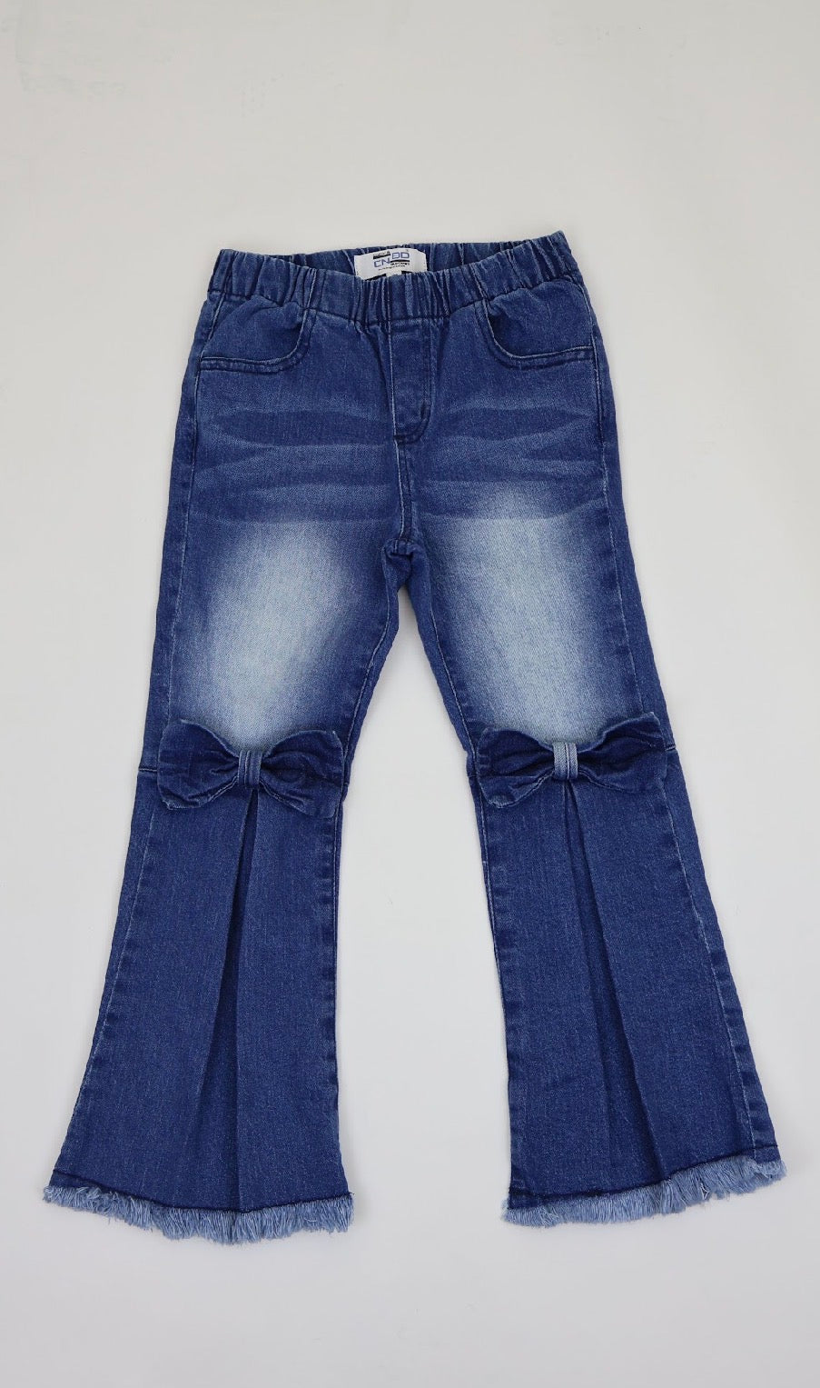 Girls Flare Bow Jeans
