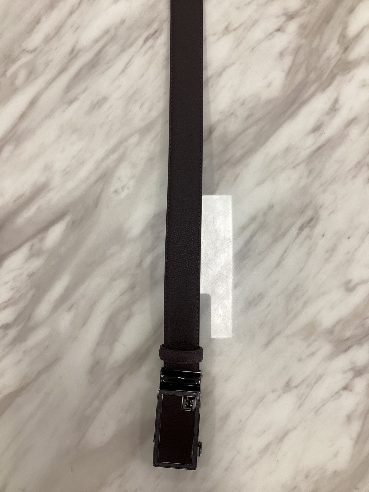 Men’s Ratchet Leather Belt – Automatic Buckle