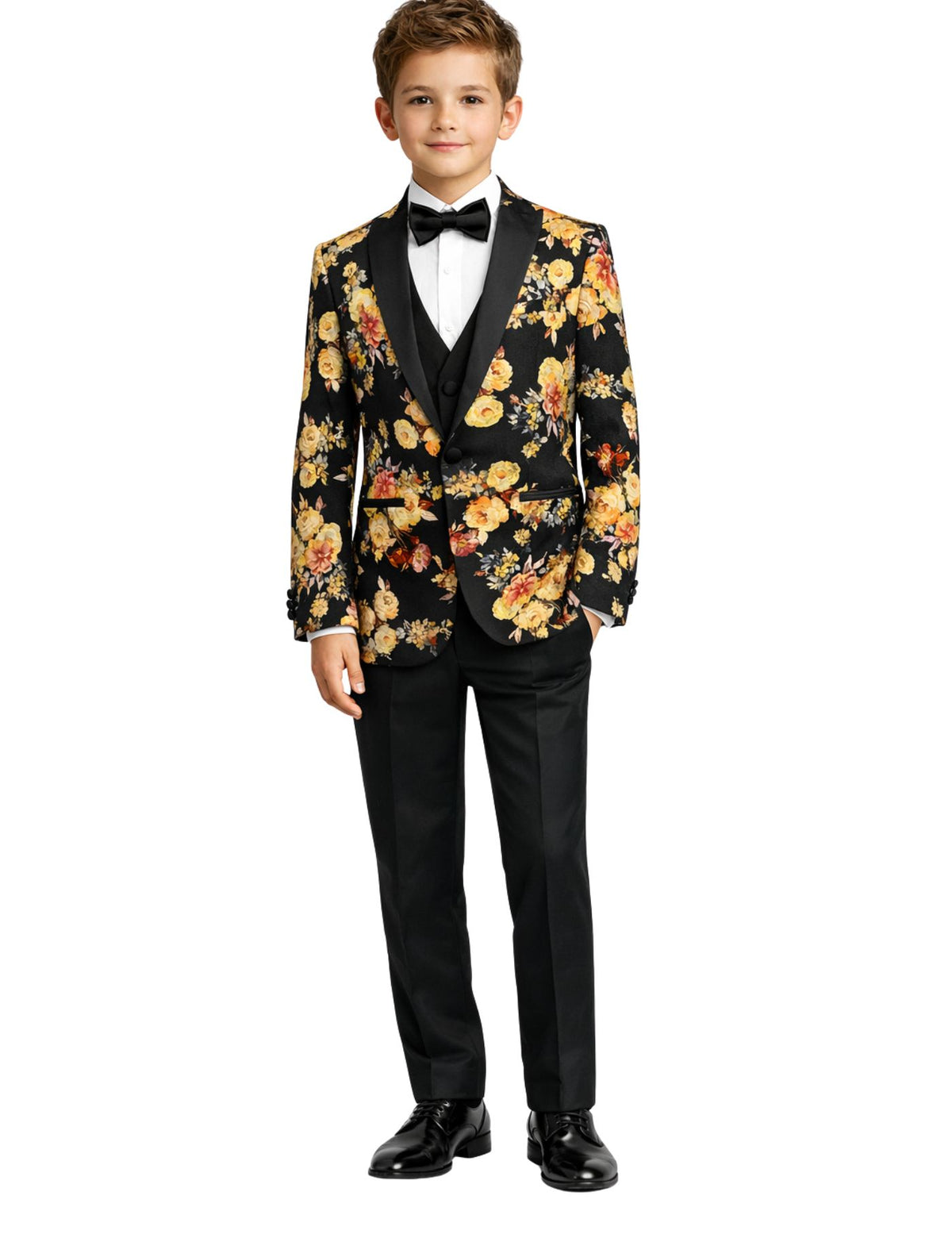 Edgers Kids Formal Suit Set – Jacket, Pants, Vest and Bow tie.