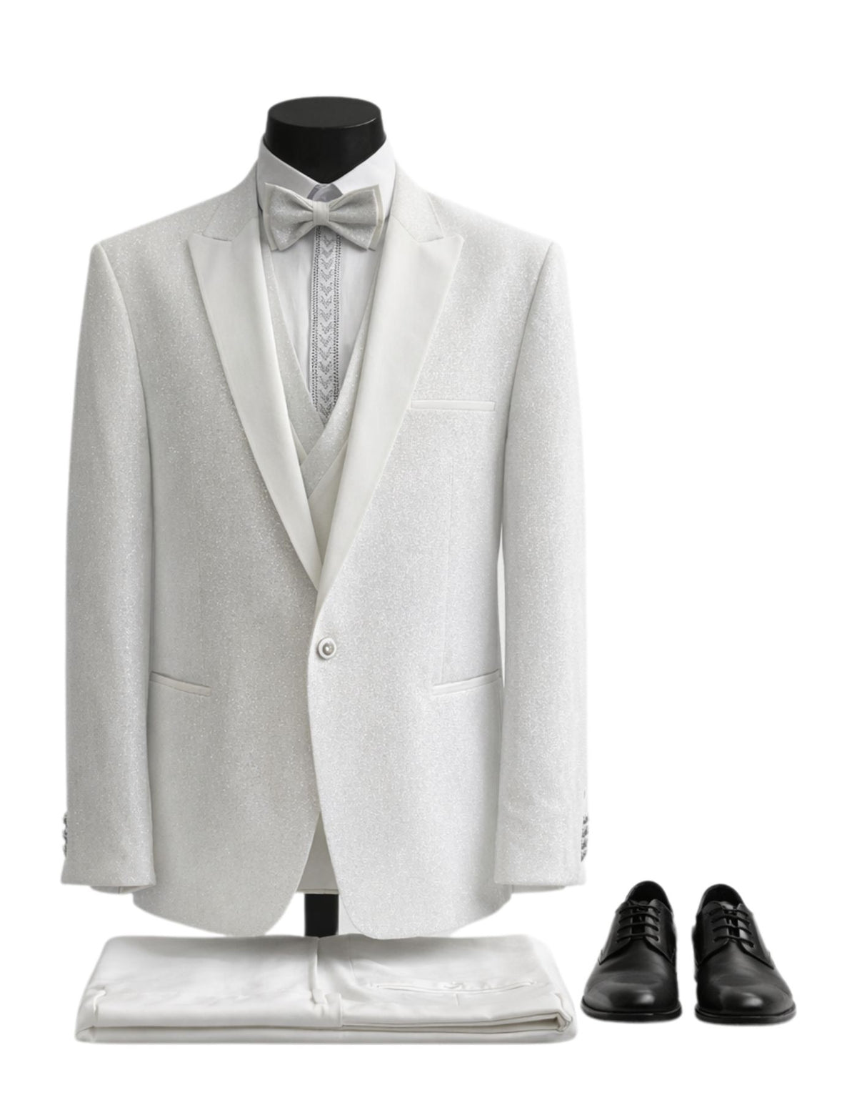 Edgers Men’s Three-Piece Suit + Bow tie.(FFF)