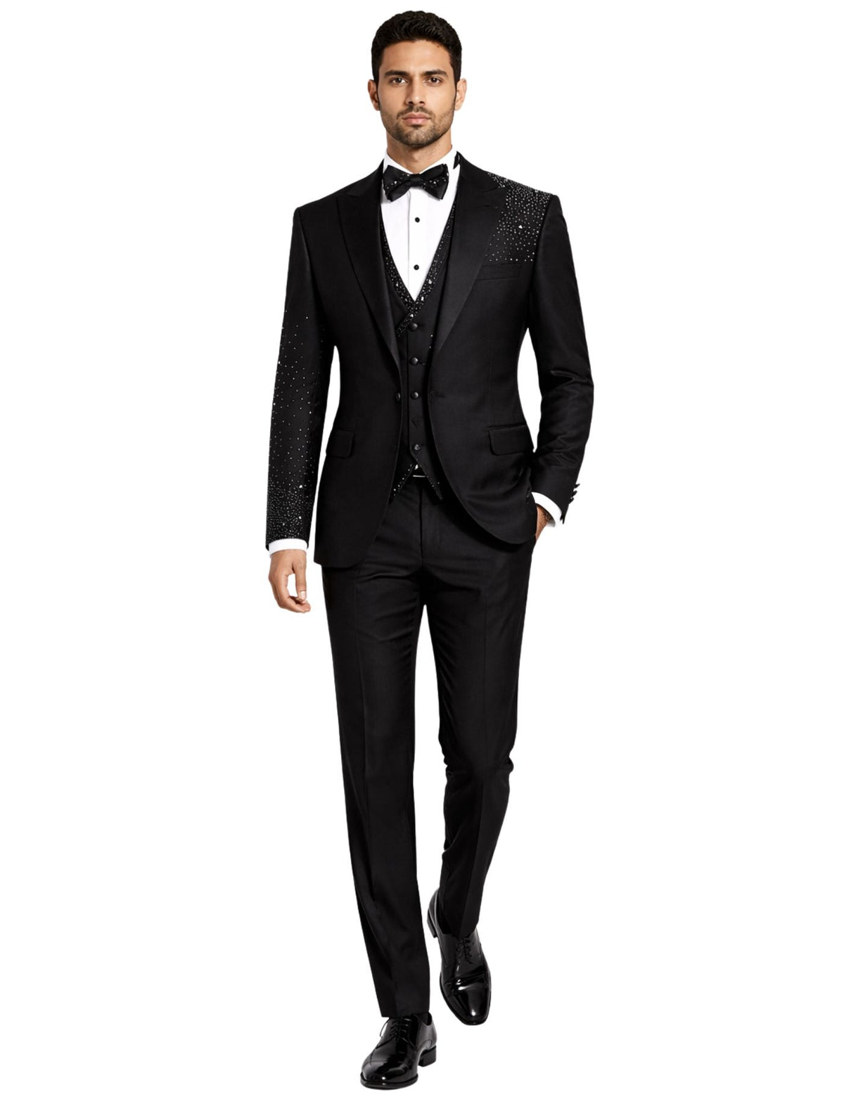 Edgers Men’s Three-Piece Suit + Bow tie