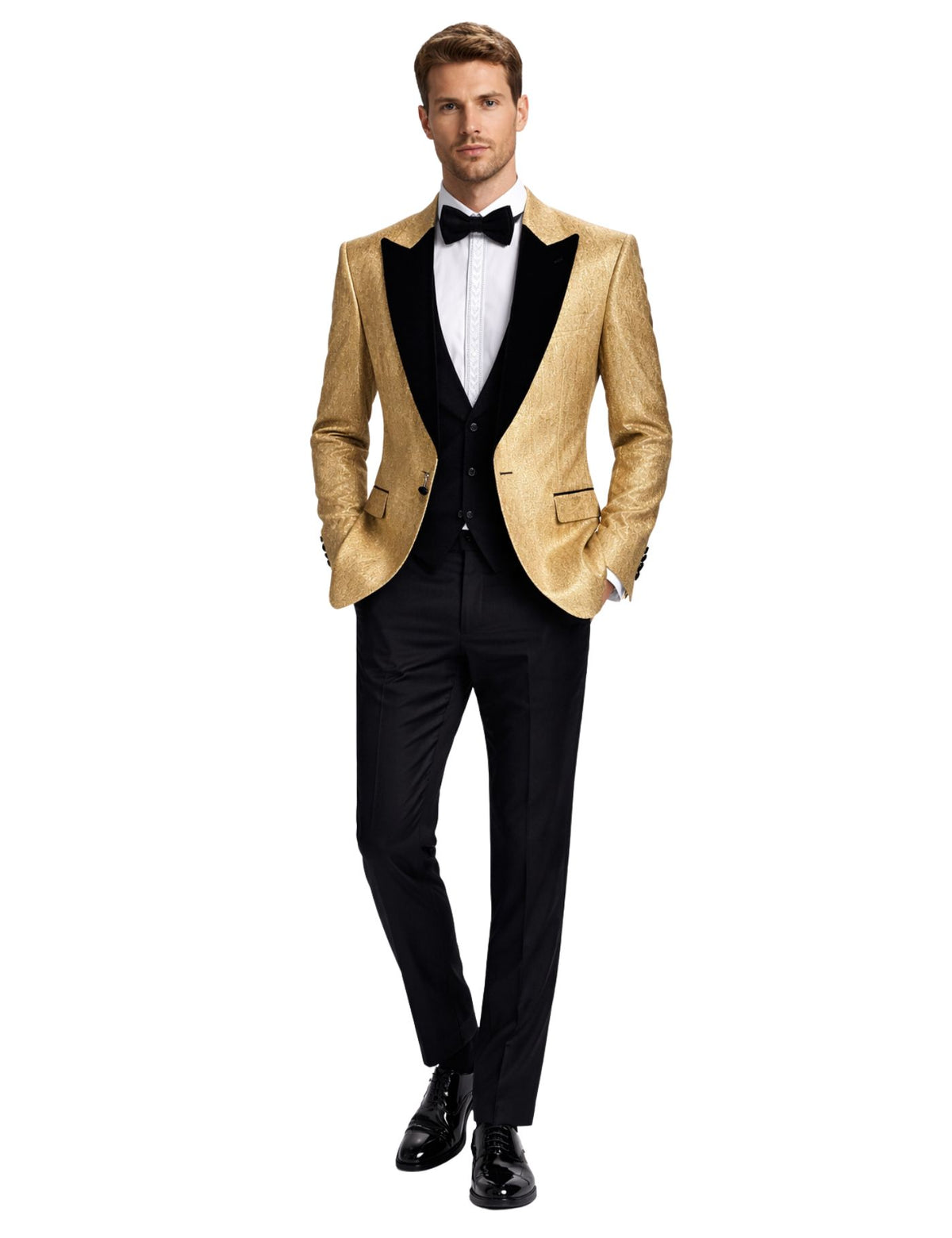 Edgers Men’s Three-Piece Suit + Bow tie.(FFF)