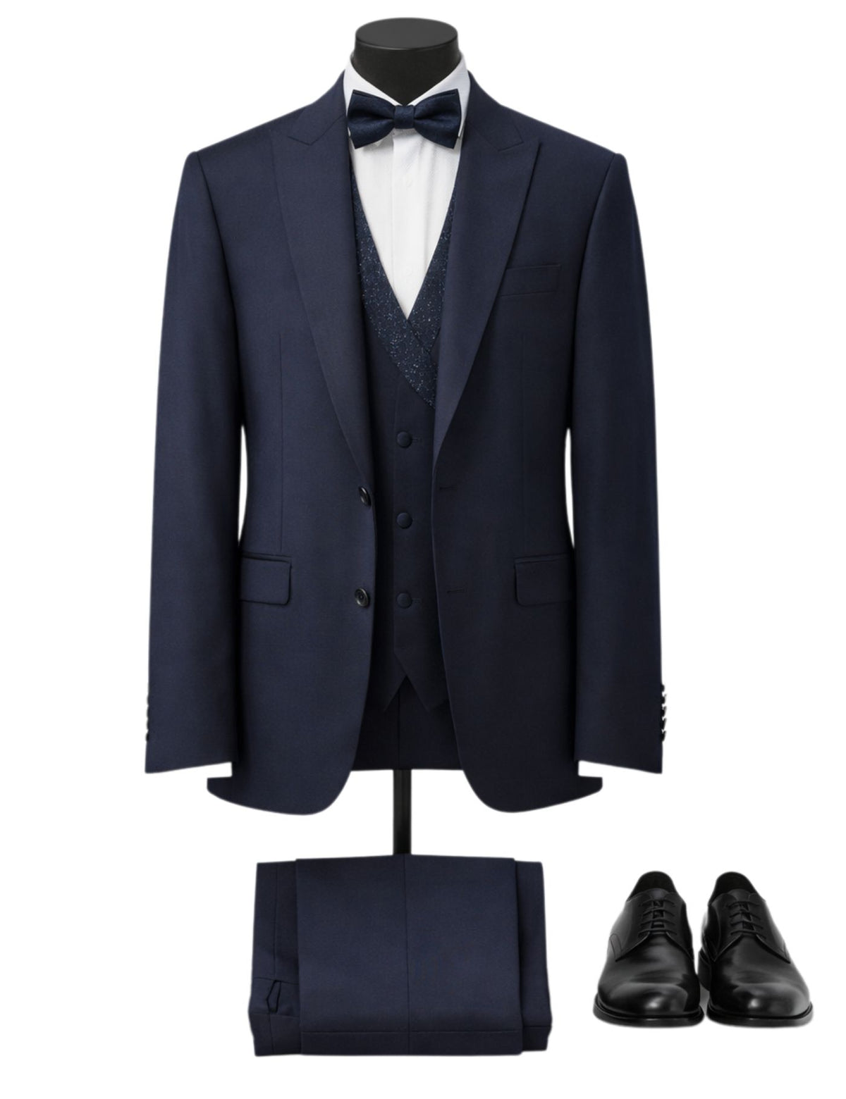 Edgers Men’s Three-Piece Suit + Bow tie.(FFF)