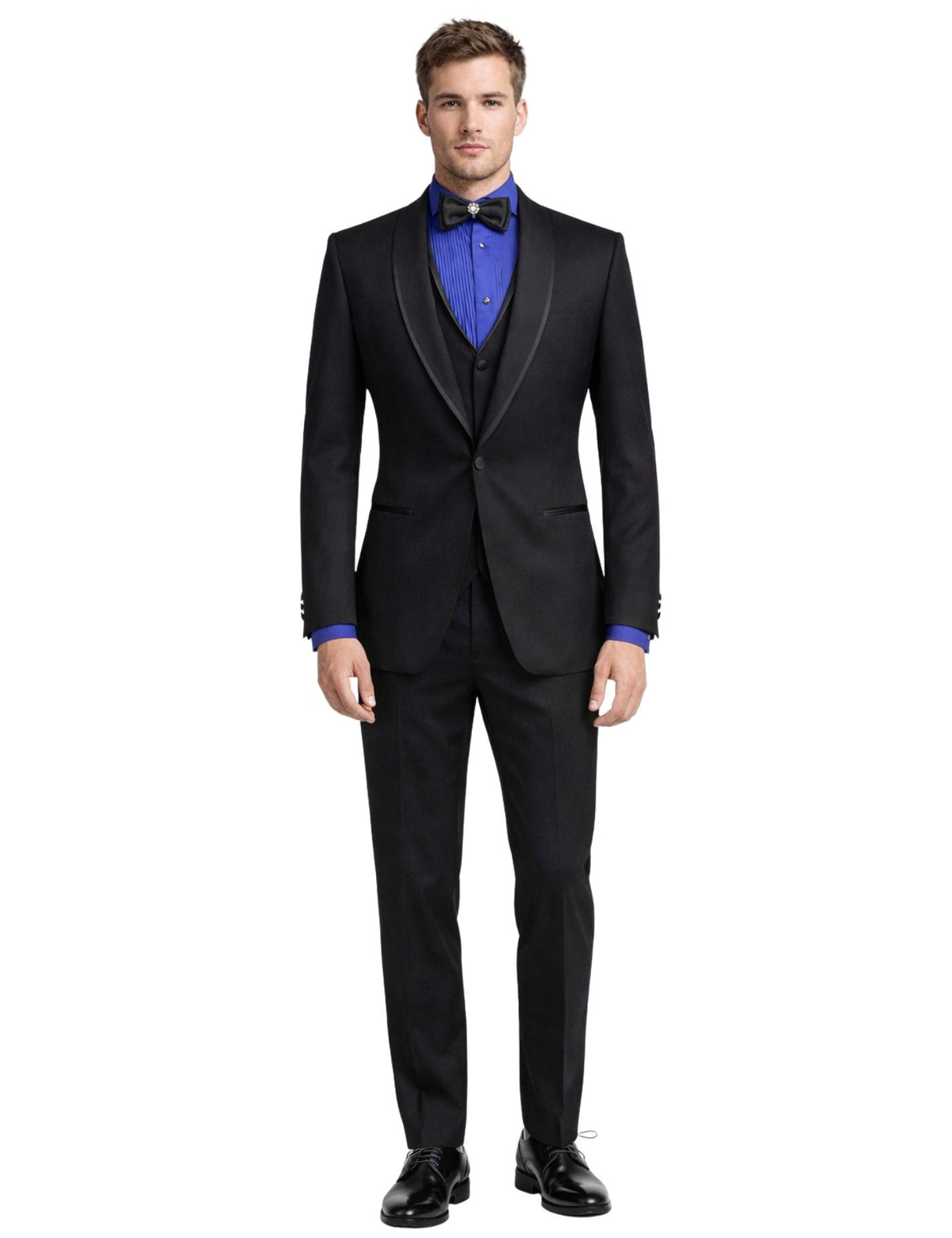 Edgers Men’s Three-Piece Suit + Bow tie