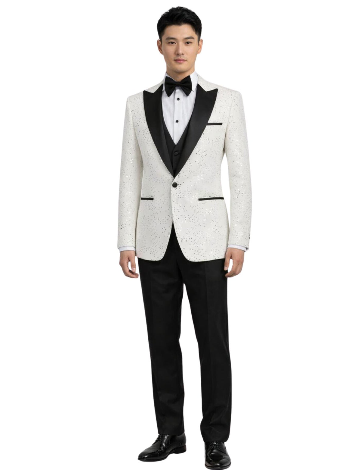 Edgers Men’s Three-Piece Suit + Bow tie