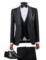 Edgers Men’s Three-Piece Suit + Bow tie