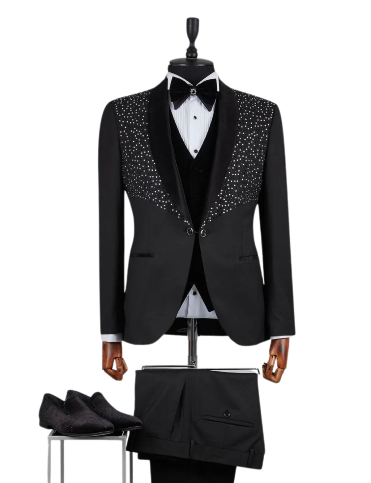 Edgers Men’s Three-Piece Suit + Bow tie.(FFF)