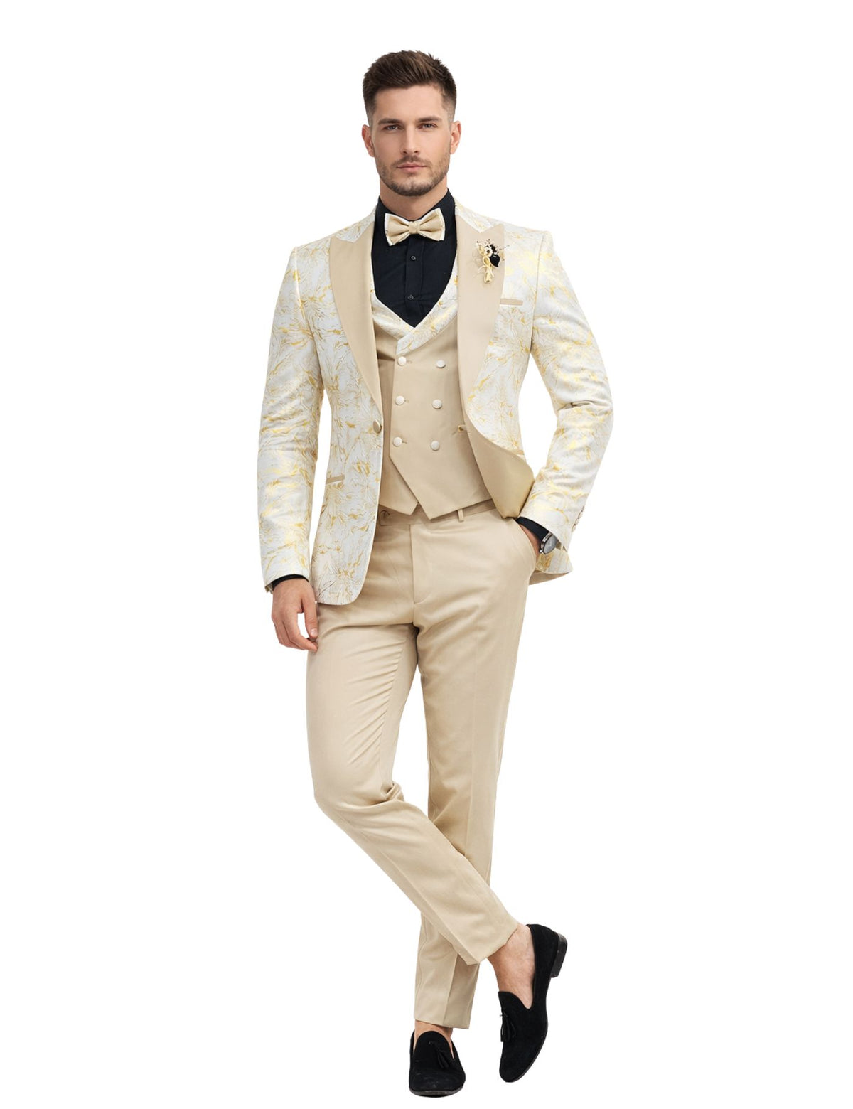 Edgers Men’s Three-Piece Suit + Bow tie.(FFF)